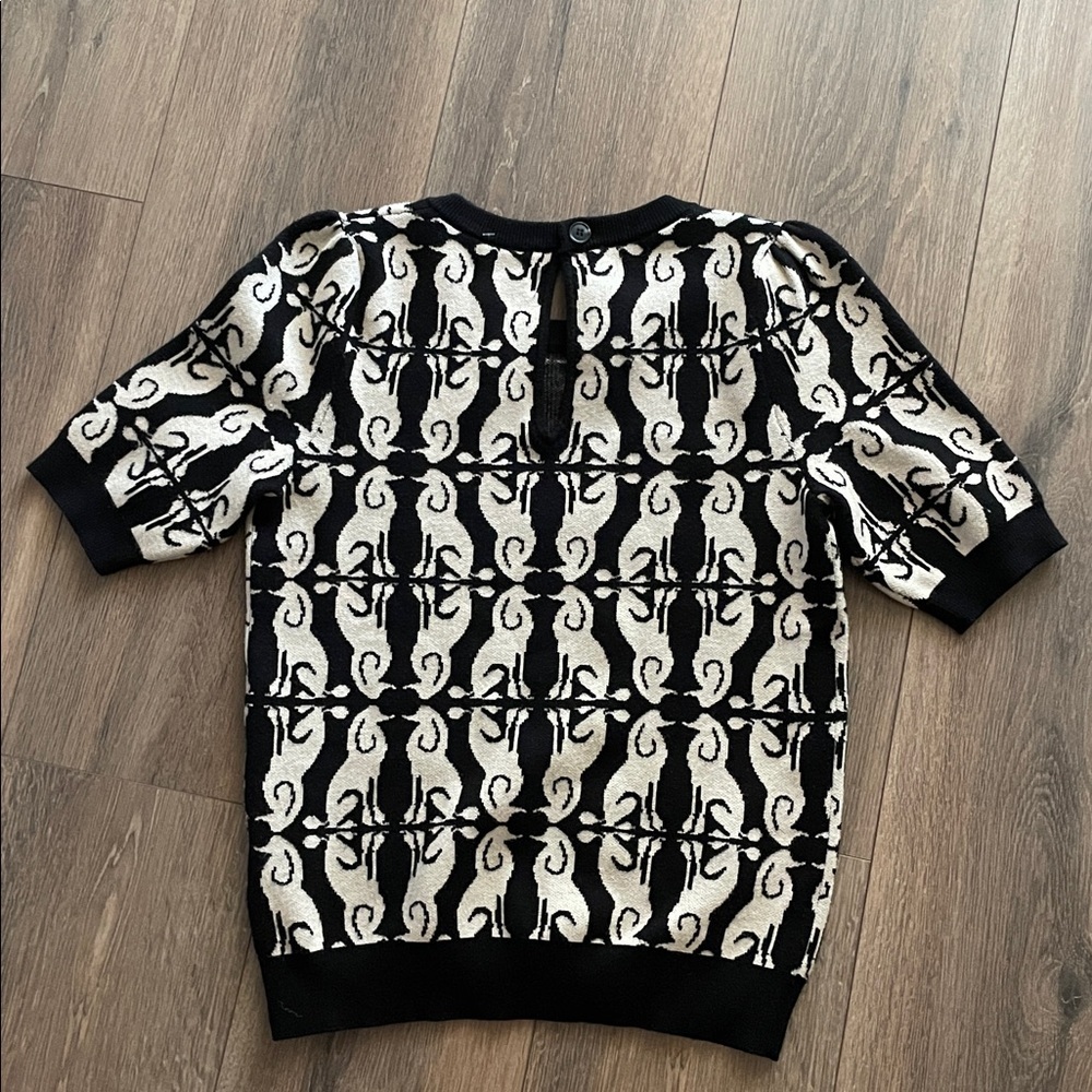 Anthropologie Maeve Harmon Jacquard Sweater - Picture 4 of 5